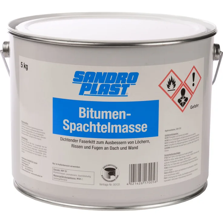 SANDROPLAST Bitumen Spachtelmasse 5kg