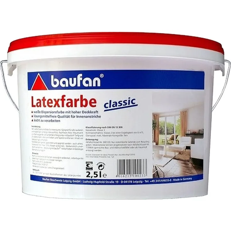 2,5L BAUFAN Latexfarbe classic