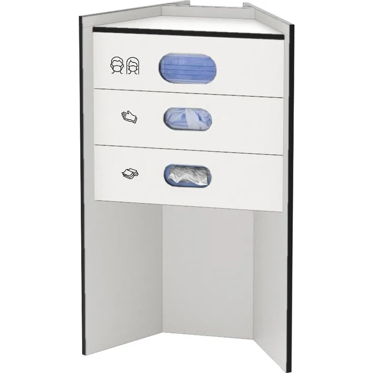 Celexon Hygiene Station 90 basic Masken - Handschuhe - Tücher - Weiß