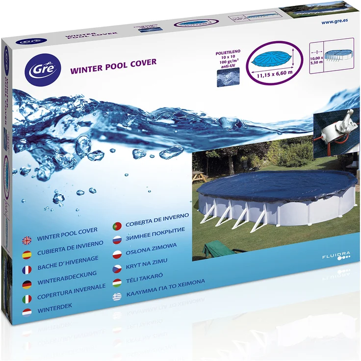 Winterabdeckung für Stahlwandpool 610 x 410 cm – Bild 1