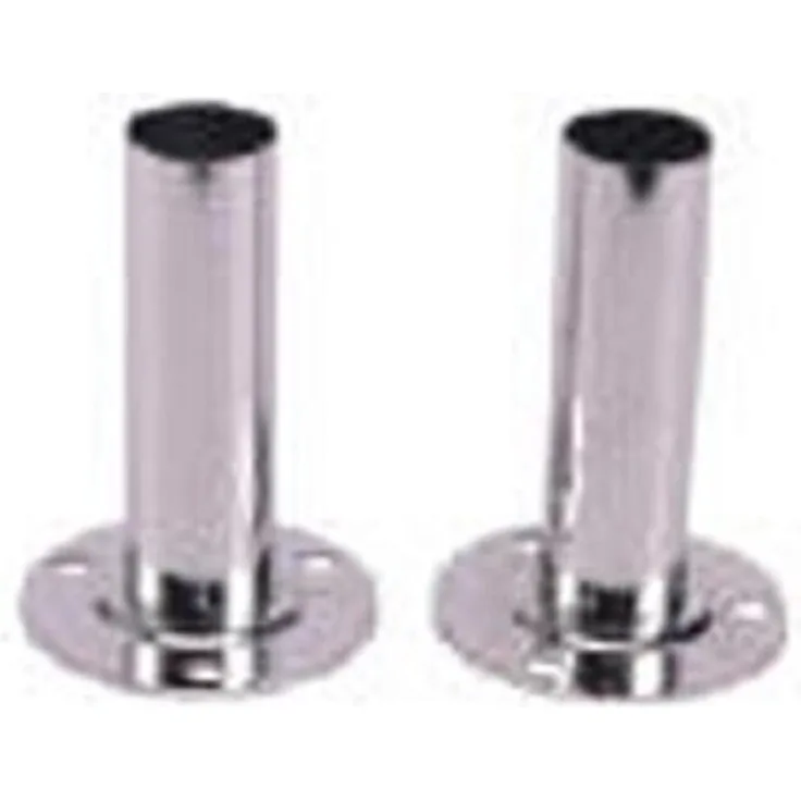 Steinbach Flanschrohr, für Einbaubeckenleiter 43 mm Holm, Edelstahl, 43 x 43 x 150 mm, 018090