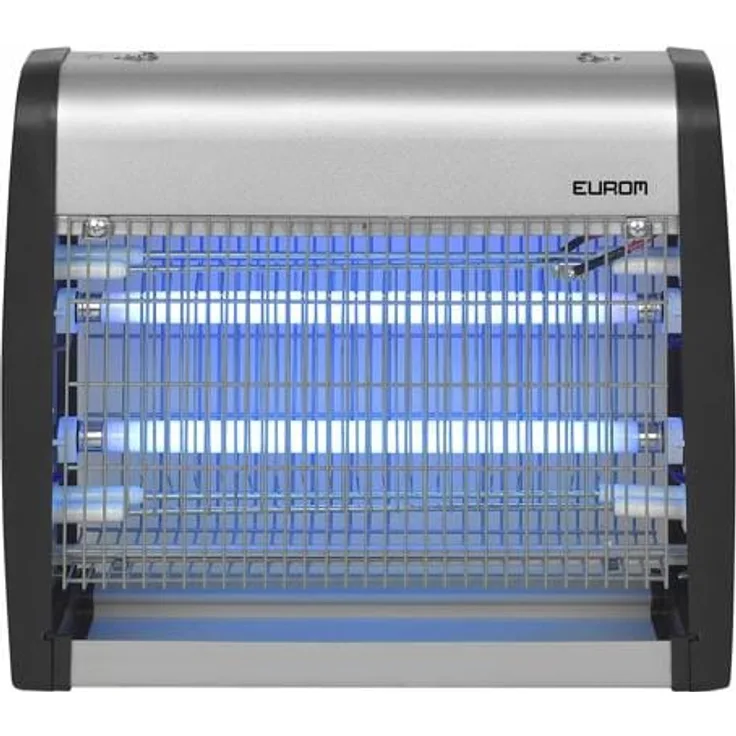 Eurom Fly Away Metal 16-2 Insektenvernichter, 2x8W UV-Lampe, 2200V, 75 – 100 m² (211306)