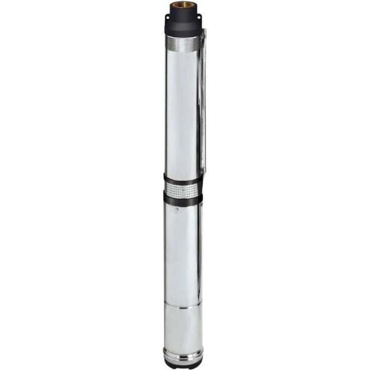 Einhell Tiefbrunnenpumpe GC-DW 1300 N (1300 W, 5.000 l-h max. Fördermenge, 20m max. Eintaucht., Edelstahlgehäuse, Edelstahlsieb, inkl. 22m Ablassseil) Tiefbrunnenpumpe – Bild 1