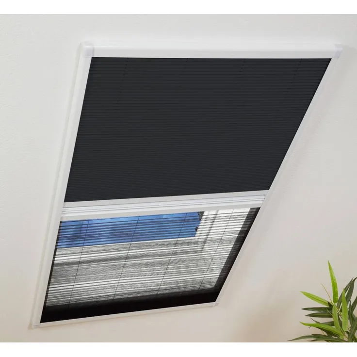 Kombi Dachfenster Plissee mit Sonnenschutz 110x160cm weiss 101170101-VH