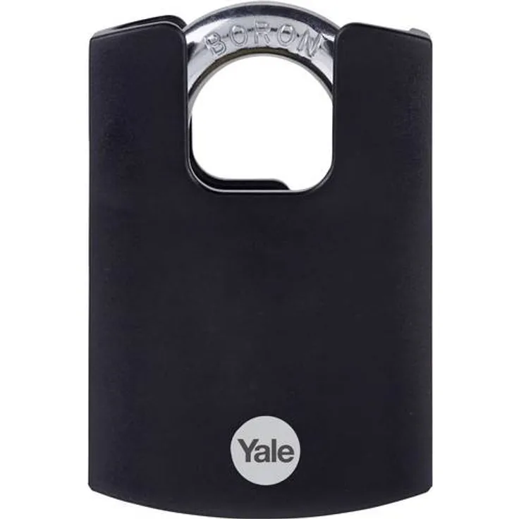 YALE Vorhängeschloss 50 mm Schwarz Schlüsselschloss