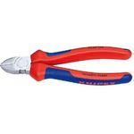 KNIPEX 70 05 140 Seitenschneider verchromt mit Mehrkomponenten-Hüllen 140 mm