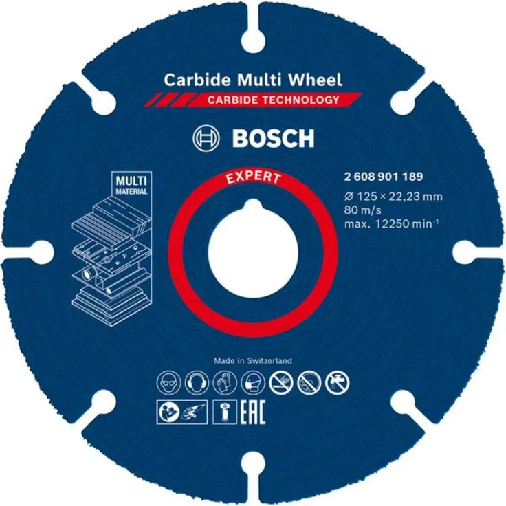 Bosch Professional Expert Carbide Multi Wheel Trennscheibe, 125 mm, 22,23 mm – Bild 1