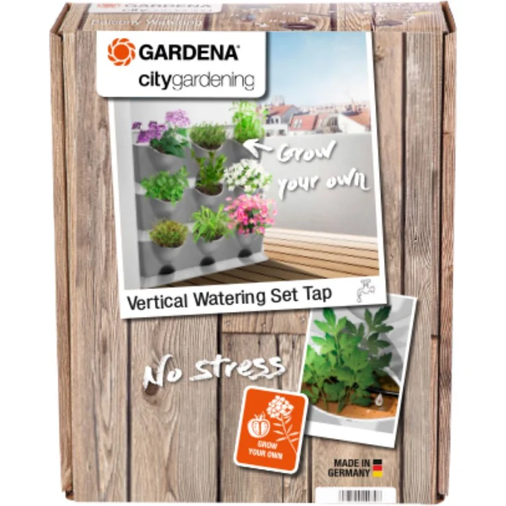 GARDENA NatureUp! Bewässerungsset Vertikal Wasserhahn: Bewässerungssystem für bis zu 27 Pflanzen, unsichtbare Bewässerung, Anschlussmöglichkeit für Bewässerungscomputer (13156-20) – Bild 2