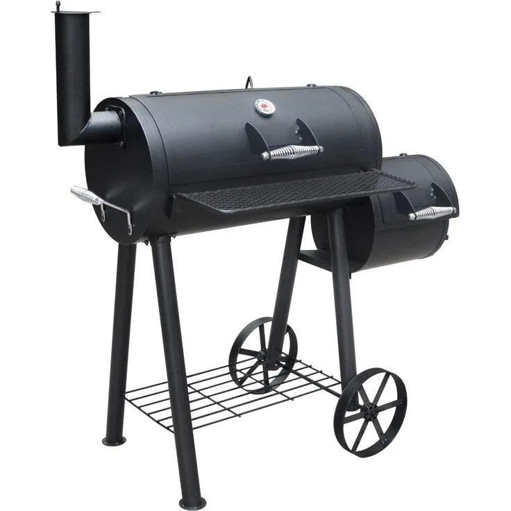 GRILLCHEF Smoker - 112 cm - schwarz