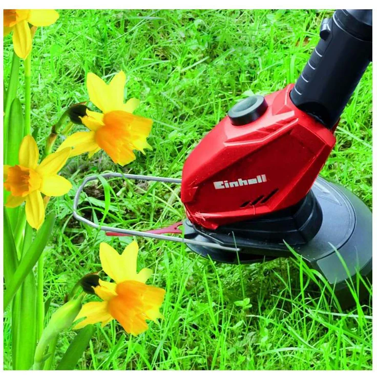 Einhell Akku-Rasentrimmer GE-CT 18 Li-Solo Power X-Change (Li-Ion, 18 V, 24 cm Schnittbreite, 8.500 U-min, dreh- und neigbarer Motorkopf, Flowerguard, ohne Akku und Ladegerät) – Bild 4