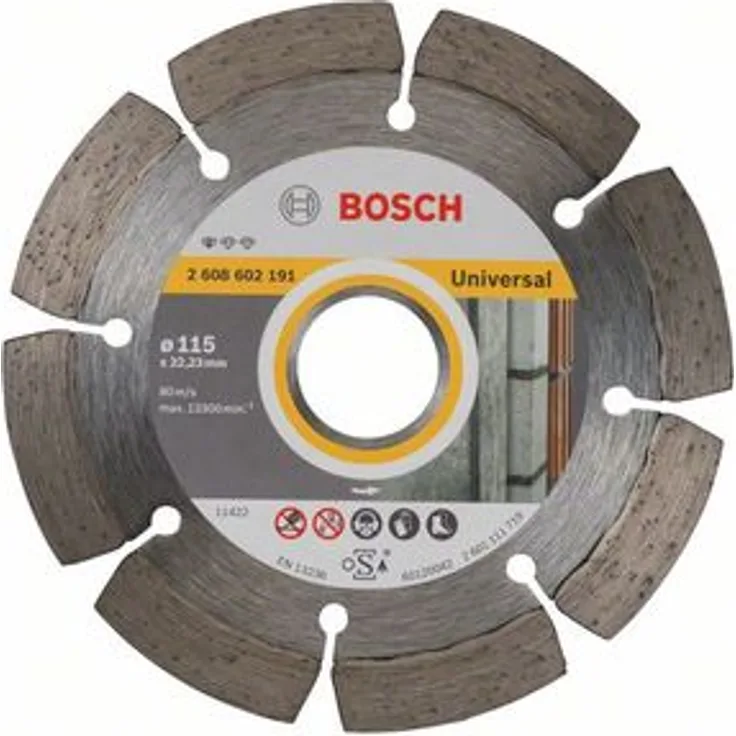 Bosch Diamanttrennscheibe Standard for Universal, 115 x 22,23 x 1,6 x 10 mm, 1er-Pack