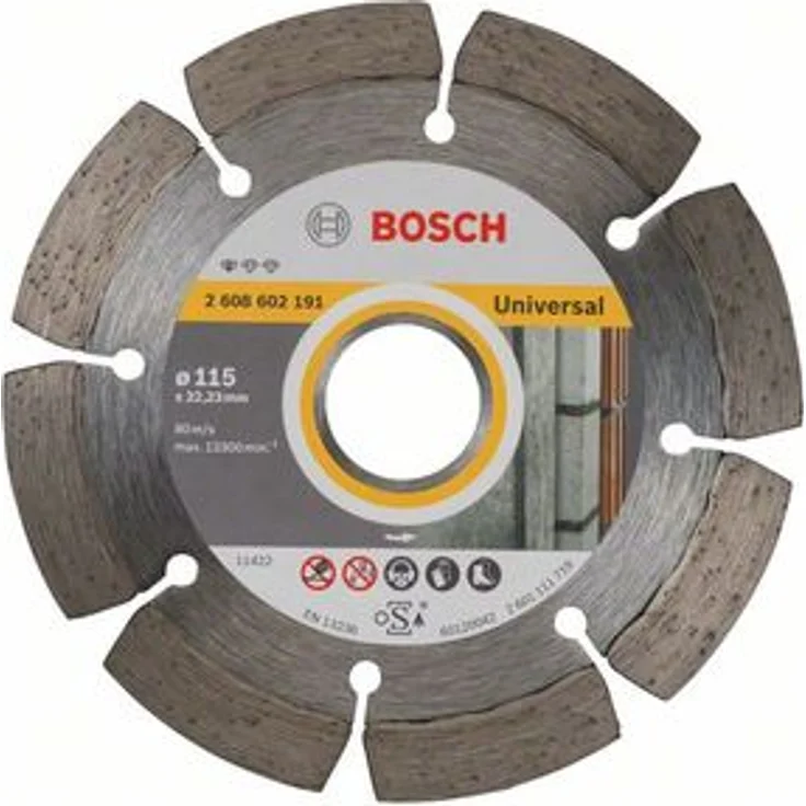 Bosch Diamanttrennscheibe Standard for Universal, 115 x 22,23 x 1,6 x 10 mm, 1er-Pack