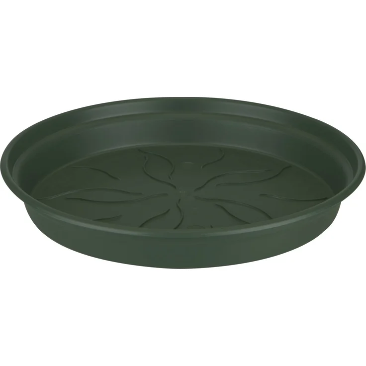 Elho Green Basics Untersetzer 34 - Laubgrün - Drinnen & Draußen - Ø 34 x H 4.9 cm