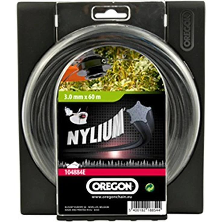 Oregon Mähfaden Nylonfaden NYLIUM STARLINE , Sternform (5 Kanten) erlaubt saubere, schnelle und professionelle Schnitte, hohe Widerstandsfähigkeit gegen Bruch an der Öse , 2.7 mm x 70 m