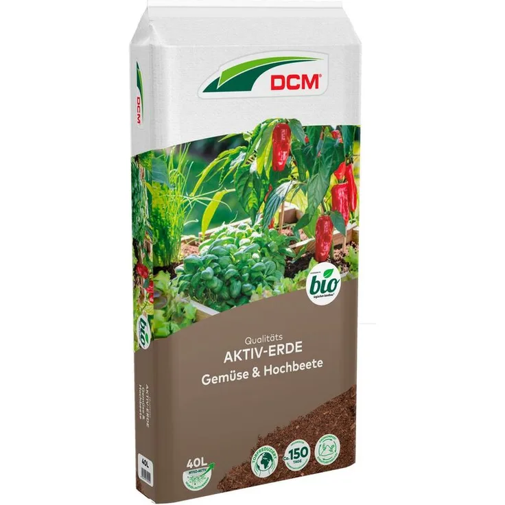 DCM Qualitäts Aktiv-Erde Gemüse & Hochbeete, 40 Liter - Cuxin