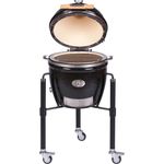 Monolith Kamado Grill Junior Pro Serie 2.0 BLACK mit Gestell