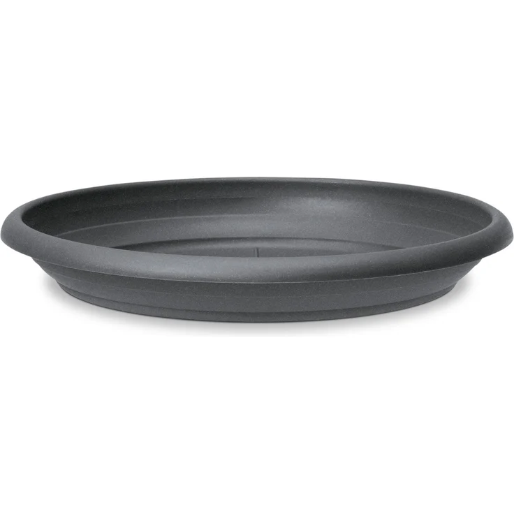 Scheurich Untersetzer aus Kunststoff, Metallic Grey, 33 cm Durchmesser, 5,0 cm hoch – Bild 1