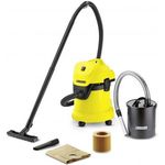 Kärcher Mehrzwecksauger WD 3 Fireplace Kit (Behältergröße: 17 l, Tatsächliche Saugleistung: 200 Air Watt, Aschefilter - Grobschmutzfilter, Blasfunktion, Parkposition, ergonomischer Tragegriff) Beutel - beutellos 17 Liter