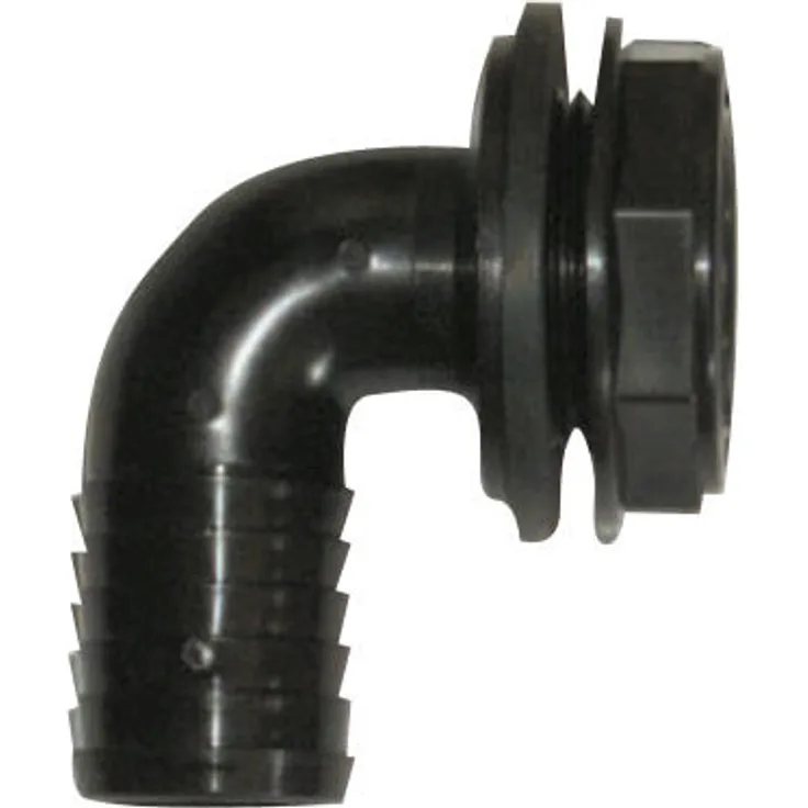 Garantia Überlaufbogen für Regentonnen, 51 mm (2) - mit Schlauchanschluss und Kontermutter - 330043 - Preisvergleich
