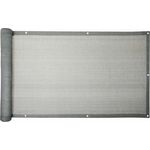 Balkon Sichtschutz Bespannung Terrasse 6 m Balkonverkleidung Sonnen Wind Schutz Grau 90x600cm