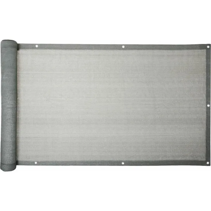 Balkon Sichtschutz Bespannung Terrasse 6 m Balkonverkleidung Sonnen Wind Schutz Grau 90x600cm
