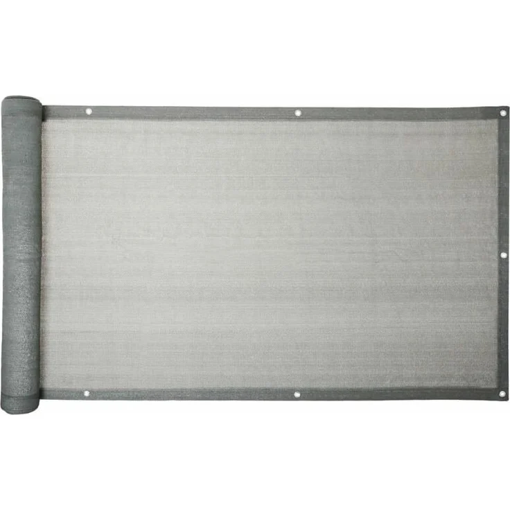Balkon Sichtschutz Bespannung Terrasse 6 m Balkonverkleidung Sonnen Wind Schutz Grau 90x600cm – Bild 1