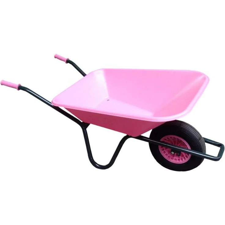 Fort Schubkarre 90 Liter bruchsichere PP-Mulde, pink