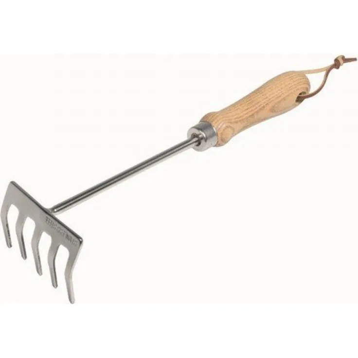 Siena Garden Kleinrechen ClassicLine, Edelstahl mit Holzgriff, 599866