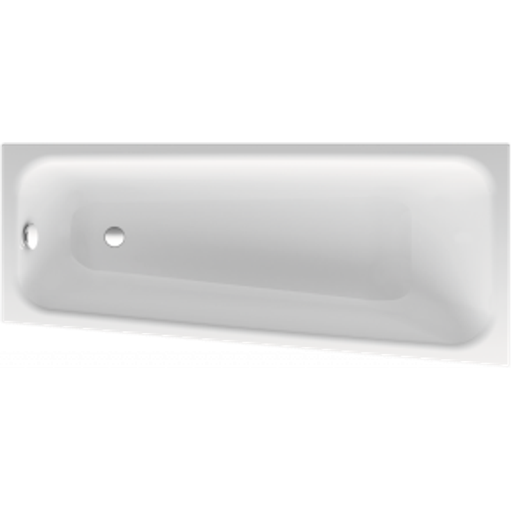 BetteSpace S Eck-Badewanne, 170x75cm, 1140, 1 Rückenschräge, weiss, Einbau rechts, Farbe: Weiß mit BetteGlasur Plus - 1140-000Plus