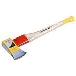 Ochsenkopf Spalt-Fix-Axt, Spaltaxt mit Rotband-Plus Stielbefestigung, Langlebiger Stiel aus Hickoryholz, 3,55 kg