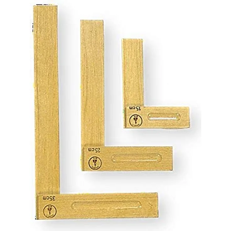 Ulmia Zimmermannswinkel (Winkel), aus Weißbuche - alle Flächen fein geschliffen, alle Kanten gebrochen, Schiene mit dem Kopfstück winkelgenau und absolut fest verleimt, Schienenlänge: 250 mm - 130-250