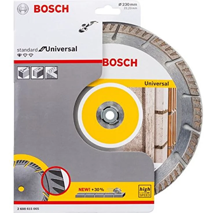 Bosch Professional Diamanttrennscheibe Standard für Universal (Beton und Mauerwerk, 230 x 22,23 mm, Zubehör Winkelschleifer) – Bild 2