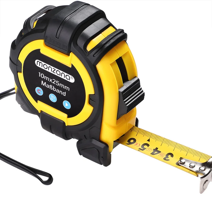 Maßband 3m 5m 7,5m 10m Bandmaß Rollmaßband Messband Rollmeter Rollband monzana® 10m – Bild 1