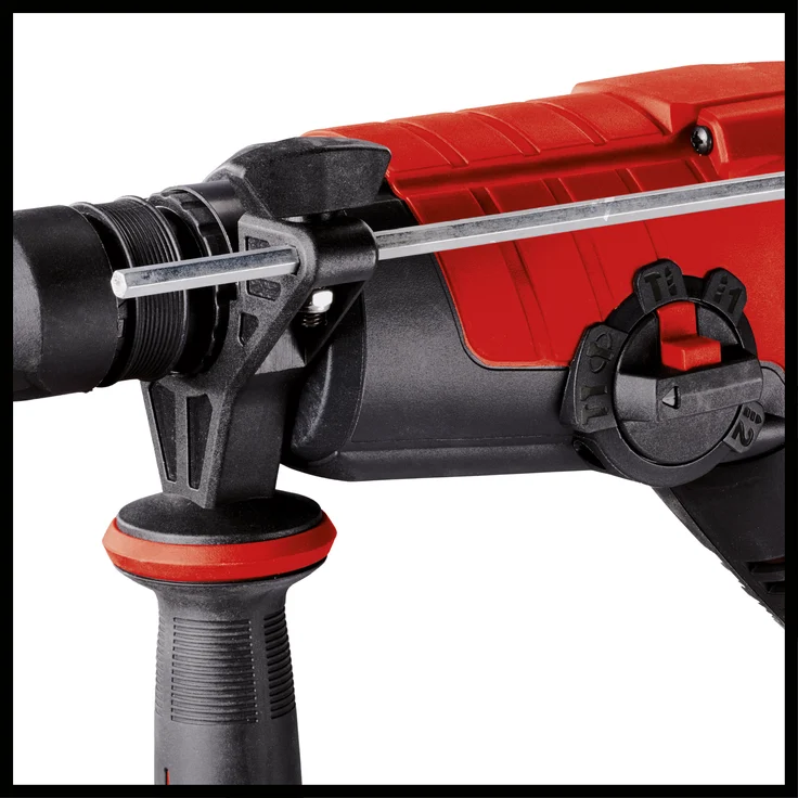 Einhell Bohrhammer TE-RH 28 5F (950W, Schlagzahl 4.500-Min, 3 J Schlagstärke, Dauerlaufarretierung, pneumatisches Schlagwerk, SDS-Plus, Drehzahl-Elektronik, Metall-Bohrtiefenanschlag, inkl. E-Box) – Bild 6