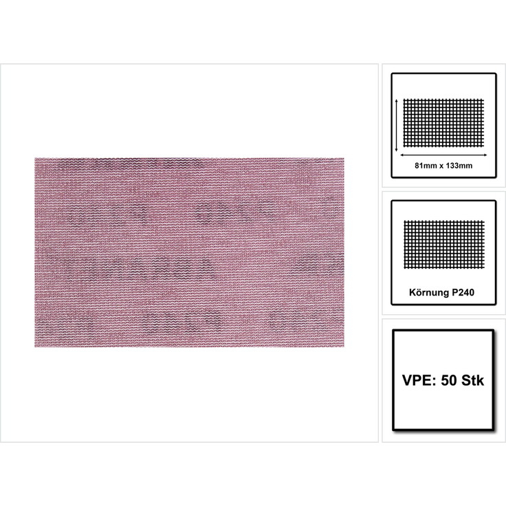 Mirka ABRANET Schleifstreifen Grip 81x133mm P240 50 Stk. (5417805025 )