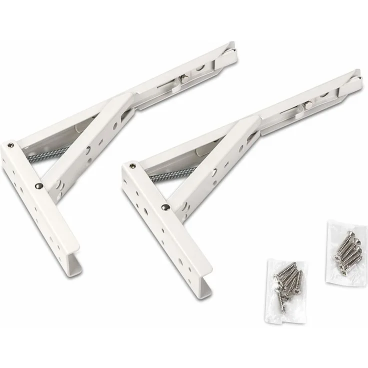 So-tech - 1 Paar Klappkonsolen L: 242 mm weiß Tragkraft 55 kg