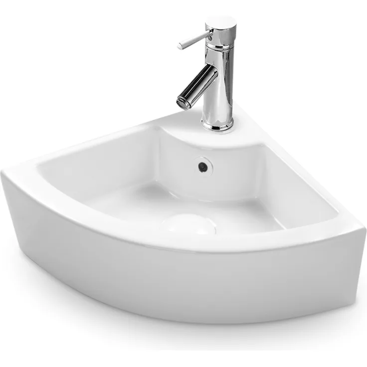 Stilform Eck Keramik Waschbecken Gäste WC 46x32 cm