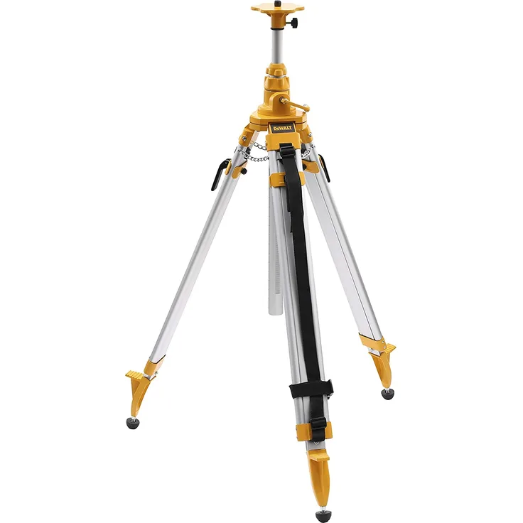 DeWalt Aluminium-Stativ- Kurbelstativ (Arbeitshöhe von 1.15 bis 3.0 meter, 5-8 Zoll-Aufnahme, leicht und robust, Gu mmifüße) DE0735
