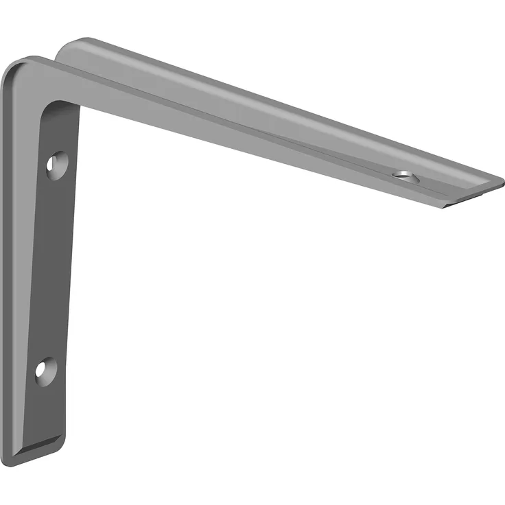 Element System 18133-00133 Alido - Regalträger - 2 Stück - weißaluminium - 80 x 120 mm