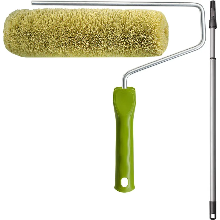 Colorus Set 4-teilig Farbrolle Malerrolle Abstreifgitter für Wandfarbe Malerbedarf