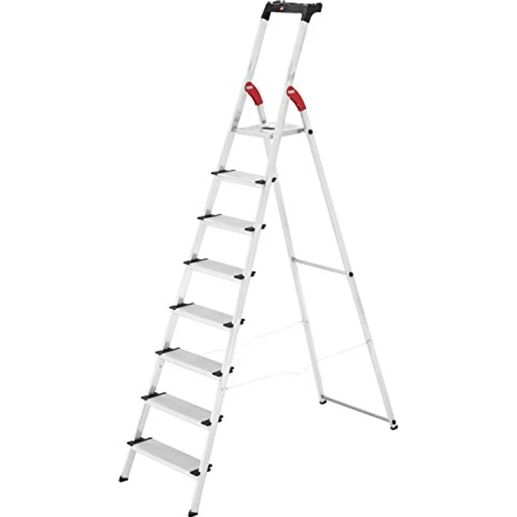 Hailo L80 ComfortLine, Alu-Sicherheits-Stehleiter, 8 Stufen – Bild 1