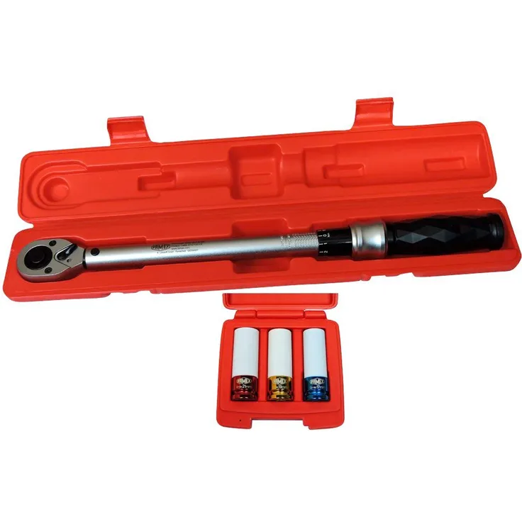FAMEX Drehmomentschlüssel »10865-3N - PROFESSIONAL«, 40-210 Nm, Set mit Spezialeinsätzen für Radschrauben