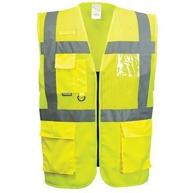 Portwest C496 Madrid Exekutive der Verbindung des Weste, 3 XL, gelb