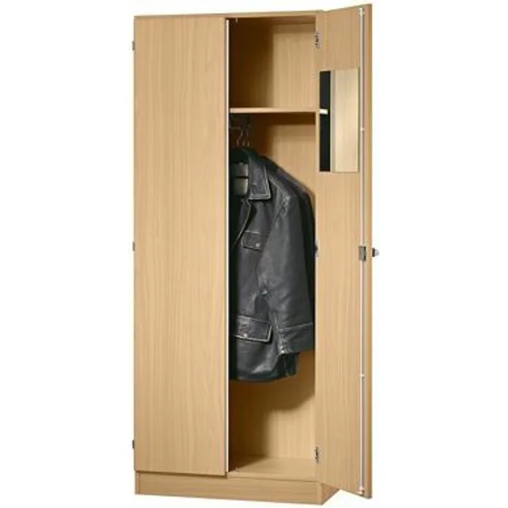 Hammerbacher FINO Garderobenschrank - mit 1 Fachboden und 1 Kleiderstange -