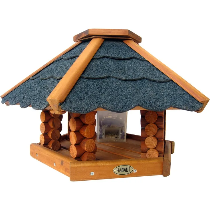 Habau 2510 Vogelhaus Schweden mit Silo und Ständer