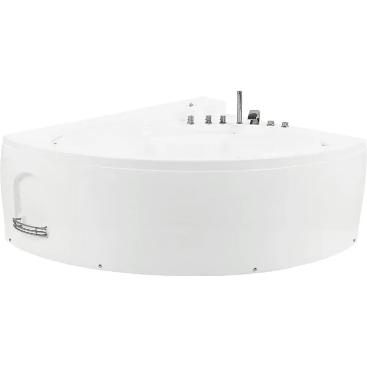 Beliani Whirlpool-Badewanne Eckmodell mit LED PELICAN