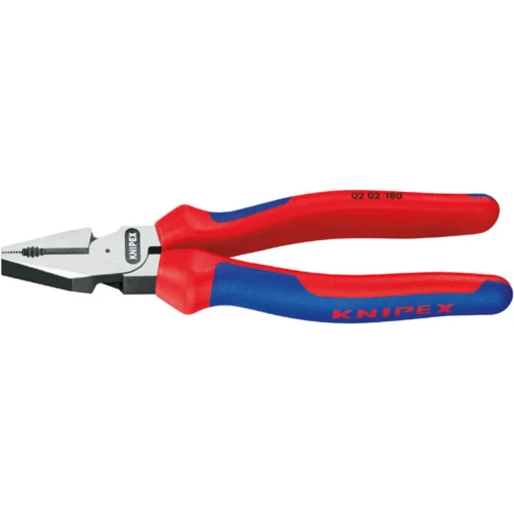 KNIPEX 02 05 200 Kraft-Kombizange mit Mehrkomponenten-Hüllen verchromt 200 mm – Bild 1