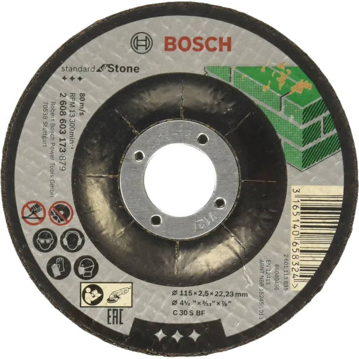 Bosch Trennscheibe Zündkabel Standard For Stone C 30 S BF 22,23 mm 2,5 mm, grau, 2608603173