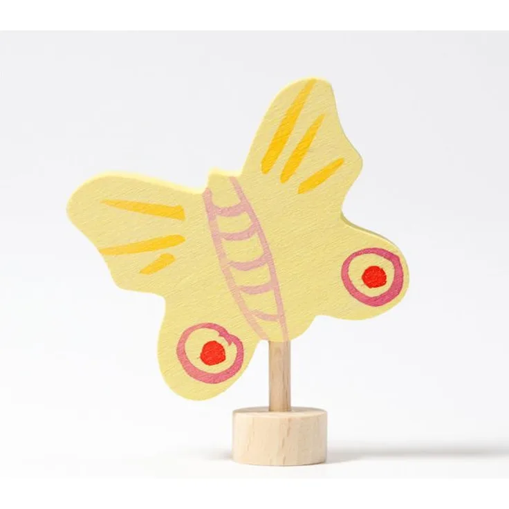 Steckfigur gelber Schmetterling - GRIMMS 03313