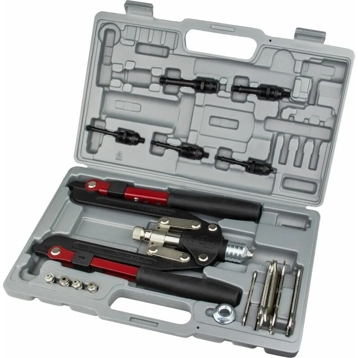 Dema - Set Muttern Nietzange Nietenzange Nietmutternzange MZ10 Nieten Zange mit Zubehör